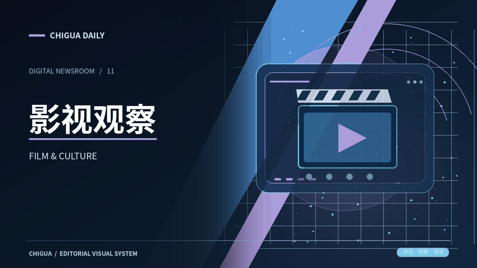 影视观察主题视觉